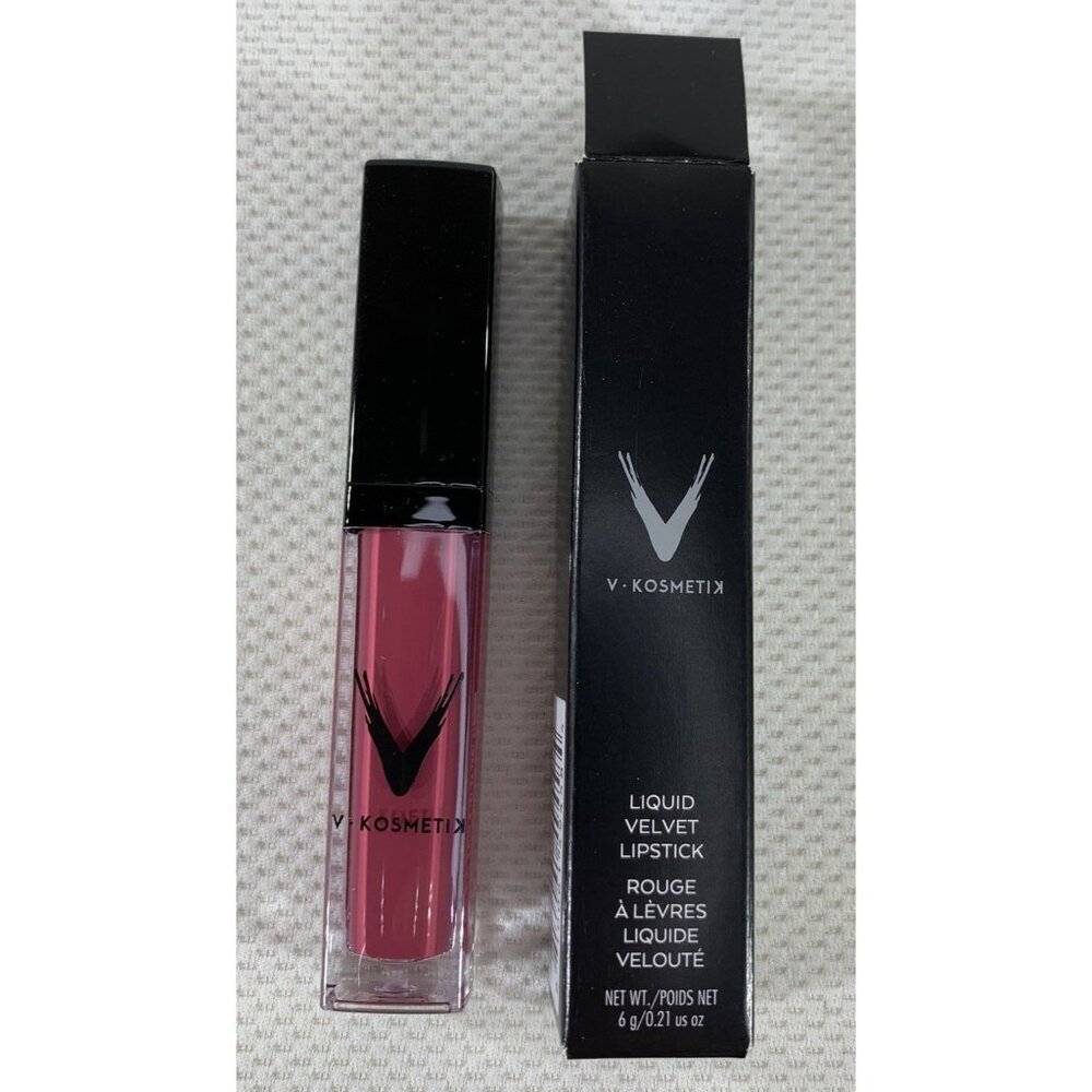 V Kosmetik Liquid Velvet Lipstick 6g 0.21 Oz Shade Bubbly Long Lasting Matte NEW